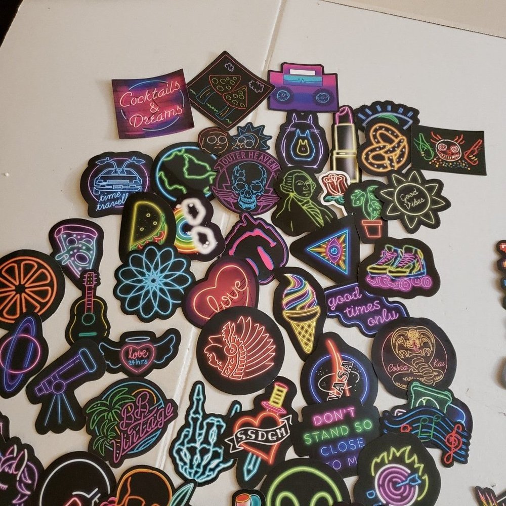 Neon sign style stickers 100 - Picture 10 of 11